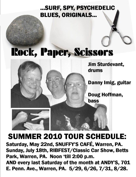 Rock, Paper, Scissors - Surf, SPy, Psychedelic Blues, Originals...